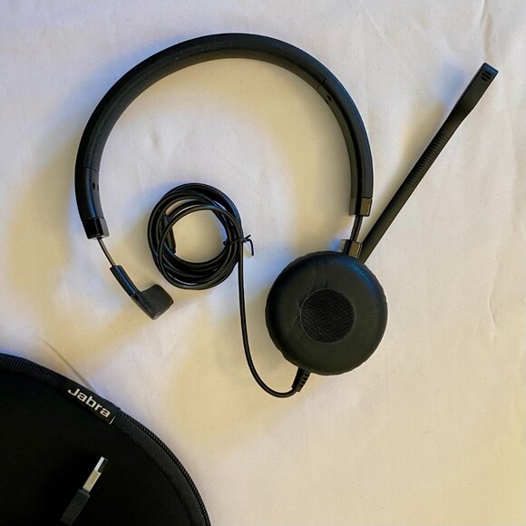 Jabra Evolve 30 II Wired Mono Headset with Microphone (ENC060) EUC - Picture 6 of 9
